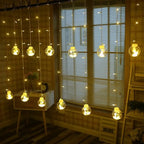 Solar Pendant String Lights Warm LED & Weather-Resistant