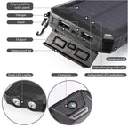 Solar Power Bank 30000mAh Dual USB Water-Resistant