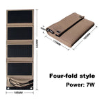 Solar Power Bank Foldable Dual USB IPX4