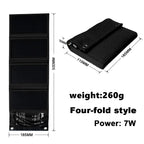Solar Power Bank Foldable Dual USB IPX4