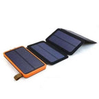 Solar Power Bank Foldable Dual USB Weather-Resistant