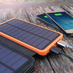 Solar Power Bank Foldable Dual USB Weather-Resistant