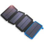Solar Power Bank Foldable Dual USB Weather-Resistant