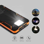 Solar Power Bank Foldable Dual USB Weather-Resistant