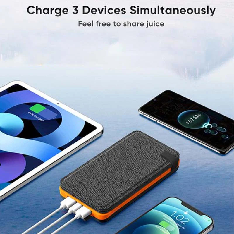 Solar Power Bank Foldable Dual USB Weather-Resistant