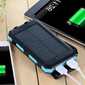 Solar Power Bank High Capacity Dual USB Waterproof