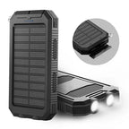 Solar Power Bank High-Capacity Waterproof Dual USB