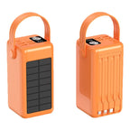 Solar Power Bank LED Display & Cable Management