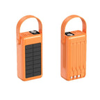 Solar Power Bank LED Display & Cable Management