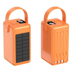 Solar Power Bank LED Display & Cable Management