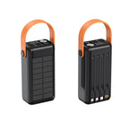 Solar Power Bank LED Display & Cable Management