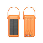 Solar Power Bank LED Display & Cable Management