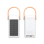 Solar Power Bank LED Display & Cable Management