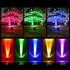 Solar-Powered Adjustable Zoom Beam Outdoor Spotlight