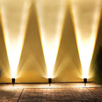 Solar-Powered Adjustable Zoom Beam Outdoor Spotlight