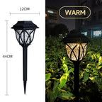 Solar-Powered Auto On/Off Cool White Pathway Lights (Up to 12-Hour Runtime)