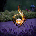 Solar-Powered Cracked Glass Garden Stake Light (IP65 Waterproof)