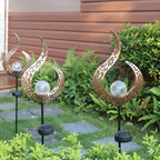 Solar-Powered Cracked Glass Garden Stake Light (IP65 Waterproof)