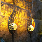 Solar-Powered Cracked Glass Garden Stake Light (IP65 Waterproof)