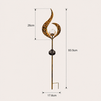 Solar-Powered Cracked Glass Garden Stake Light (IP65 Waterproof)