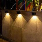 Solar-Powered Dusk-to-Dawn LED Outdoor Wall Light