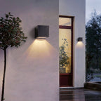Solar-Powered Dusk-to-Dawn LED Outdoor Wall Light