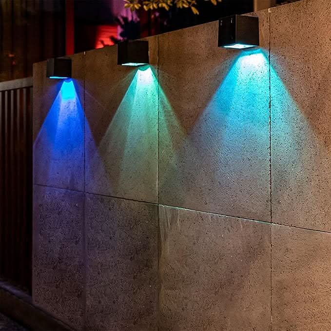 Solar-Powered Dusk-to-Dawn LED Outdoor Wall Light