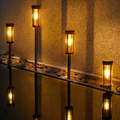 Solar-Powered Flame-Effect Pathway Torch (Spike Mount)