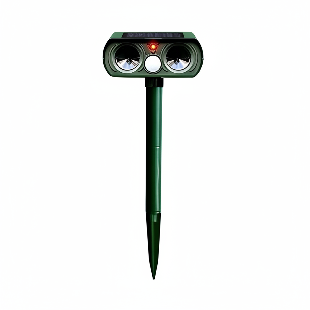 Solar-Powered Motion-Activated Ultrasonic Pest Repeller