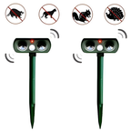 Solar-Powered Motion-Activated Ultrasonic Pest Repeller