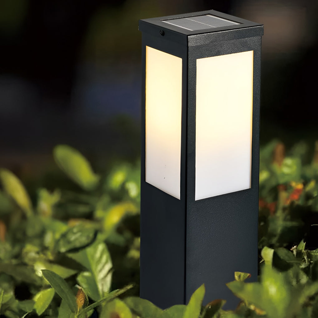 Solar-Powered Remote-Dimming IP65 Bollard Light