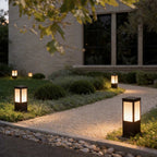 Solar-Powered Remote-Dimming IP65 Bollard Light