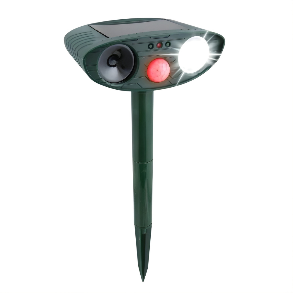 Solar-Powered Ultrasonic Animal Repeller (Up to 2,200 Sq Ft)