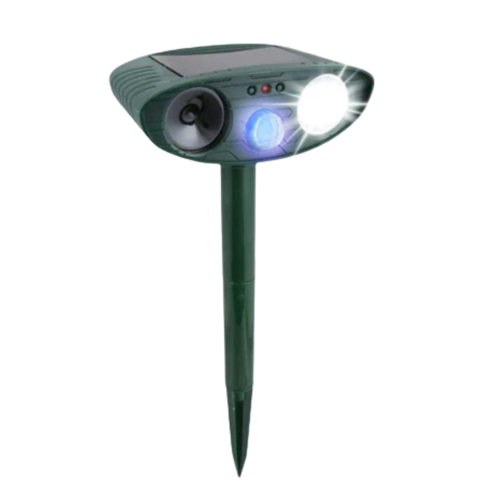 Solar-Powered Ultrasonic Animal Repeller (Up to 2,200 Sq Ft)