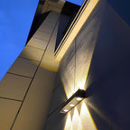 Solar-Powered Waterproof Up & Down Outdoor Wall Light