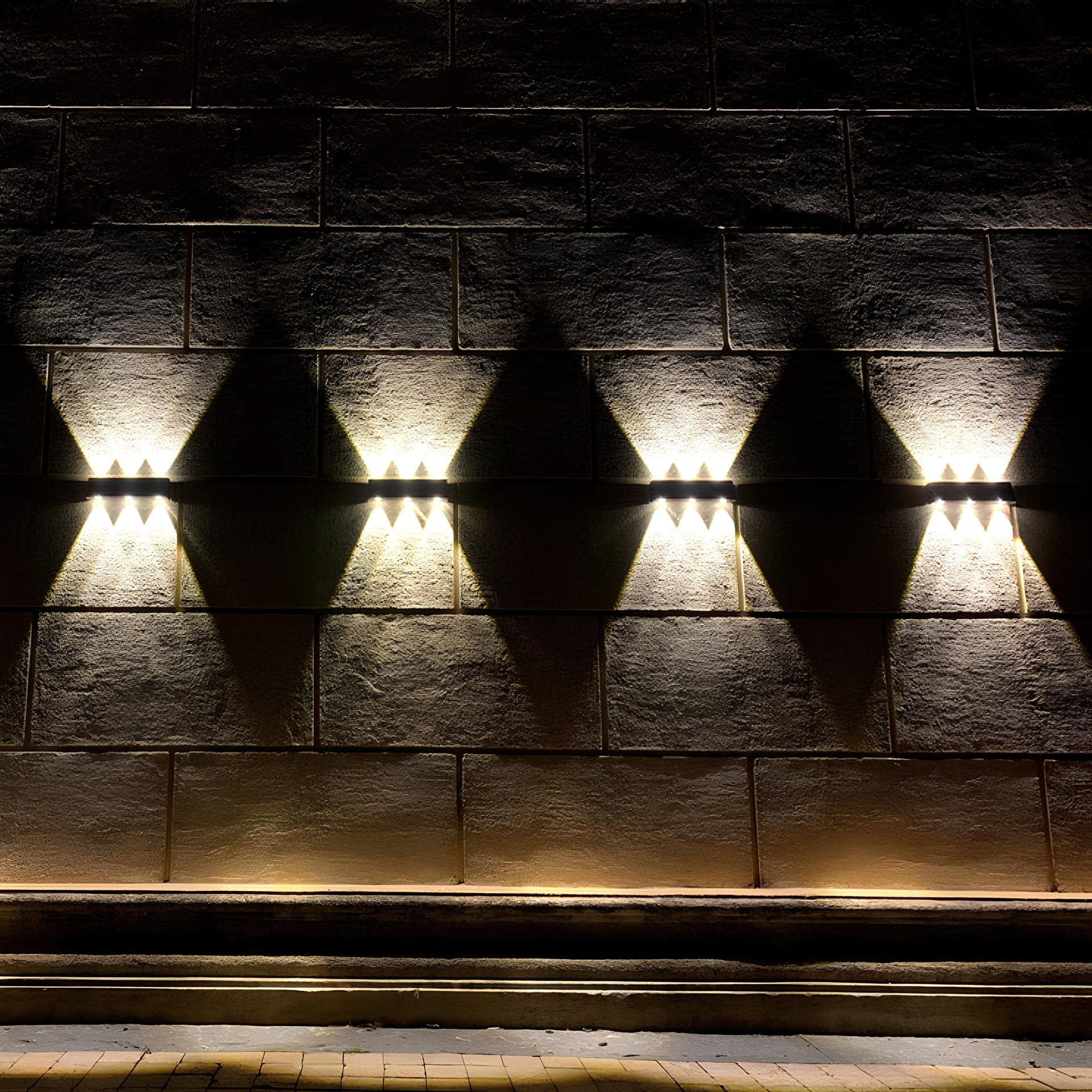 Solar-Powered Waterproof Up & Down Outdoor Wall Light