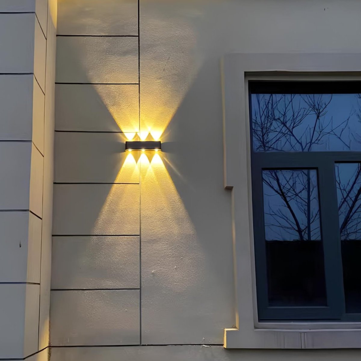 Solar-Powered Waterproof Up & Down Outdoor Wall Light