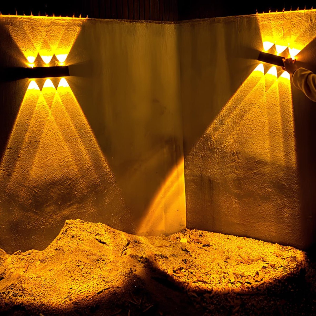 Solar-Powered Waterproof Up & Down Outdoor Wall Light