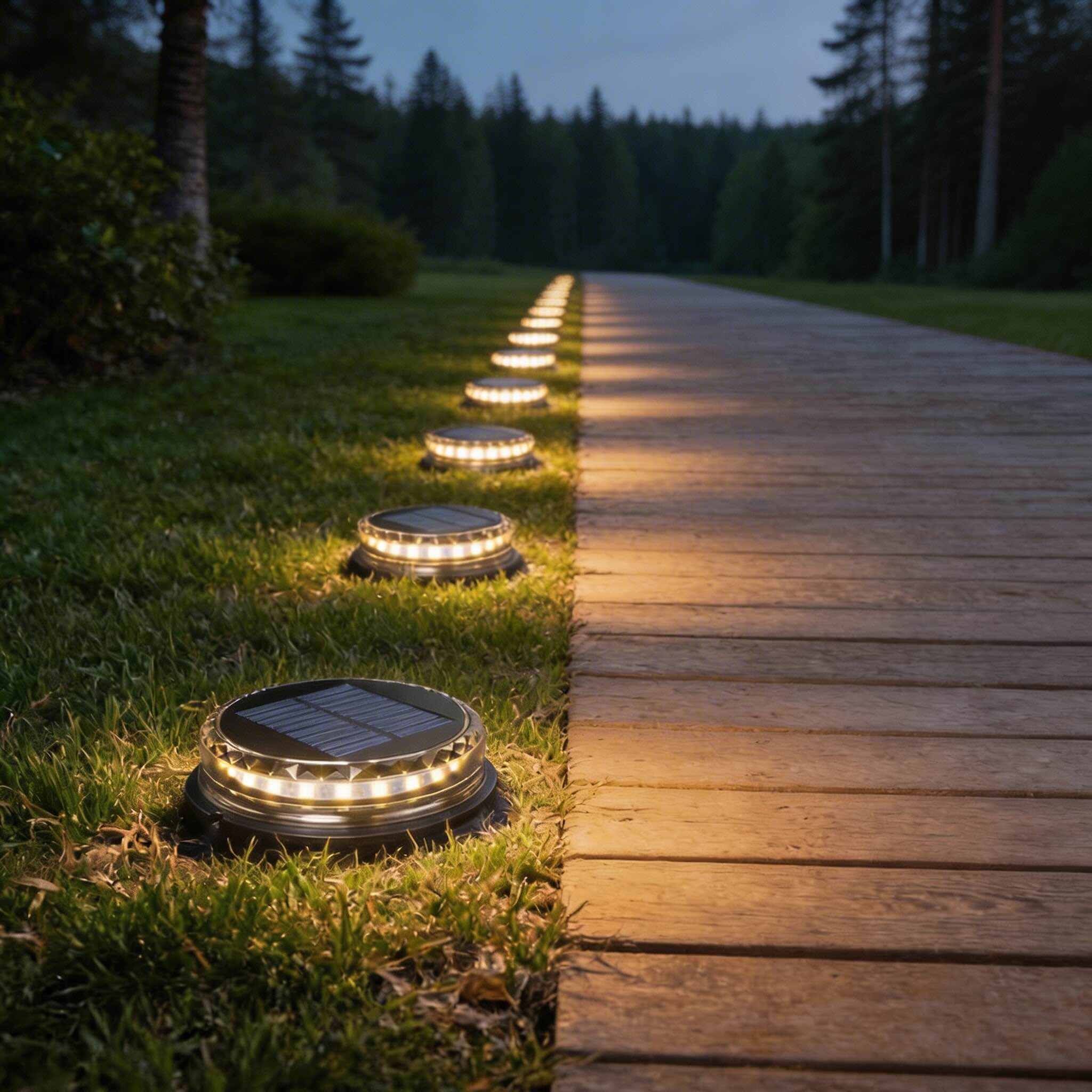 Solar-Powered Weather-Resistant LED Step Lights (4-Pack)