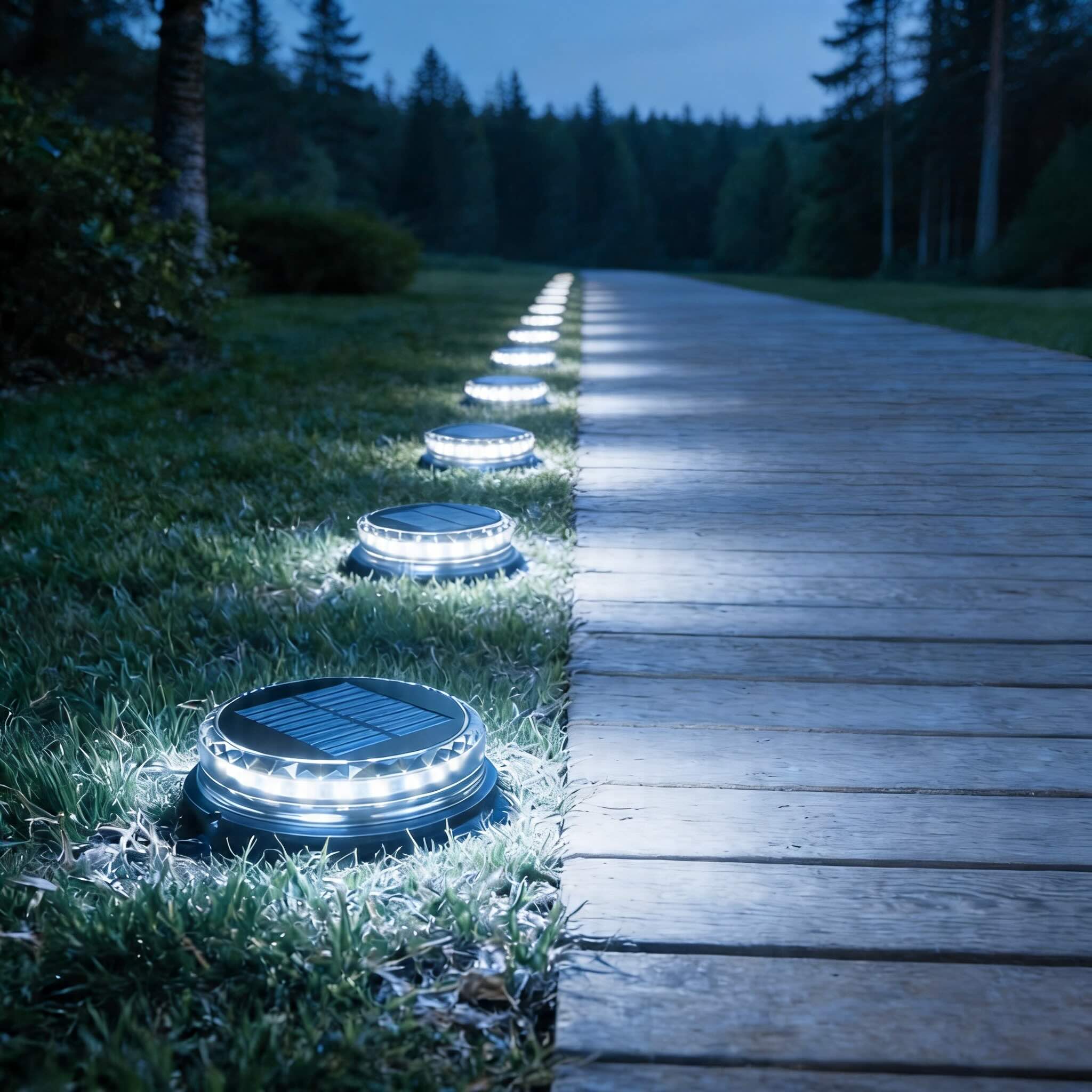 Solar-Powered Weather-Resistant LED Step Lights (4-Pack)