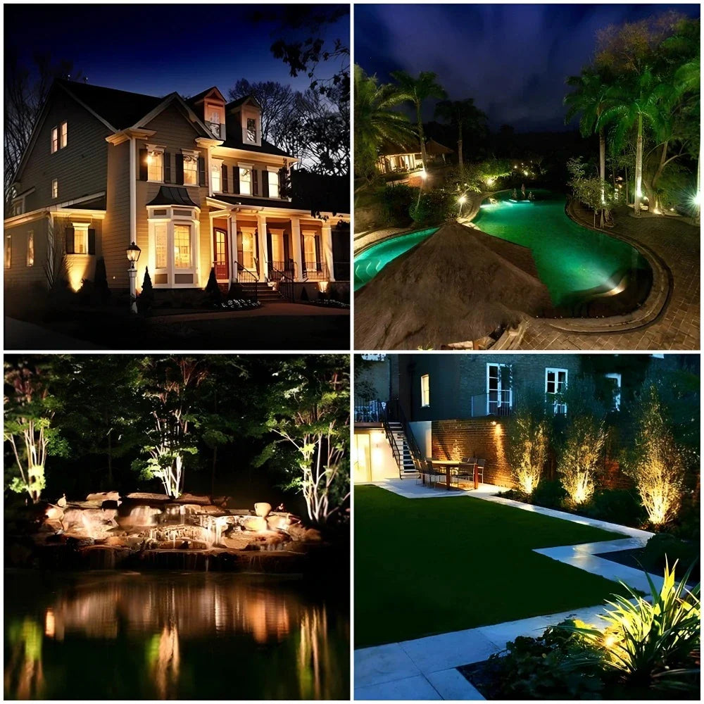 Solar-Powered Weatherproof & Adjustable Garden Spotlight