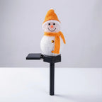 Solar Snowman Lawn Light Automatic Dusk Warm Glow