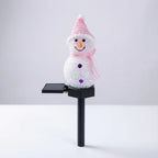 Solar Snowman Lawn Light Automatic Dusk Warm Glow