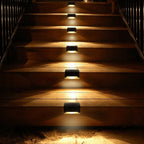 Solar Stair Lights Dusk-to-Dawn IP65 Waterproof