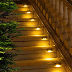 Solar Stair Lights Dusk-to-Dawn IP65 Waterproof