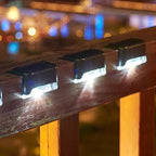 Solar Stair Lights Dusk-to-Dawn IP65 Waterproof