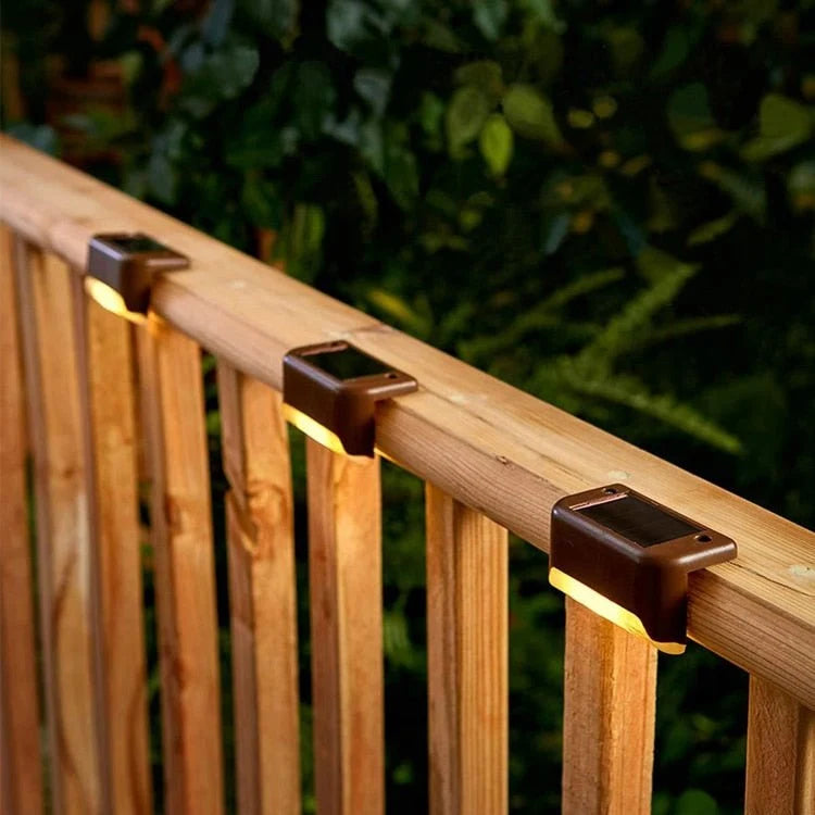 Solar Stair Lights Dusk-to-Dawn IP65 Waterproof