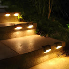 Solar Step Lights Dusk-to-Dawn LED Weather-Resistant