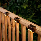 Solar Step Lights Dusk-to-Dawn LED Weather-Resistant