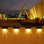 Solar Step Lights Dusk-to-Dawn LED Weather-Resistant